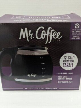Felji 12-Cup Replacement Coffee Carafe – Mr. Coffee Compatible Pot